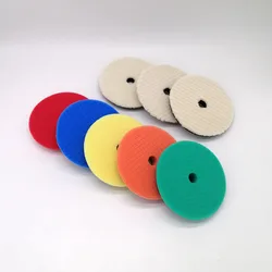 8 pçs carro kit de polimento 5/6 Polegada carro polonês almofada polimento disco abrasivo esponja espuma almofadas