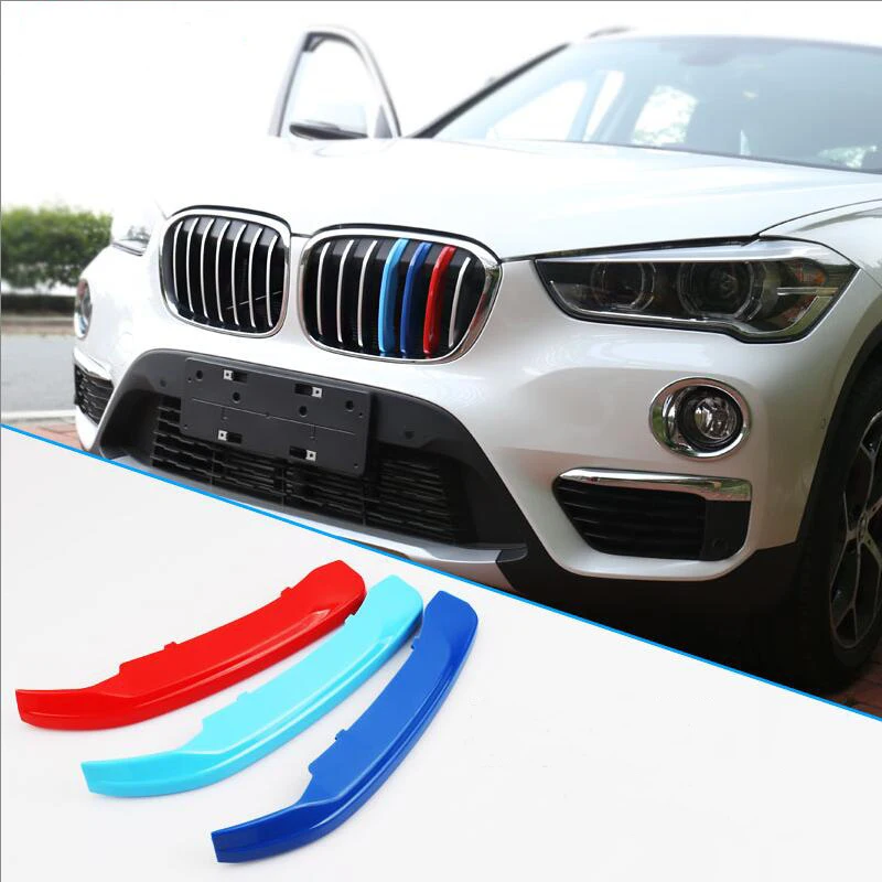Автомобильный Стайлинг 3D ABS Литье M Передняя решетка Накладка полоски стикеры