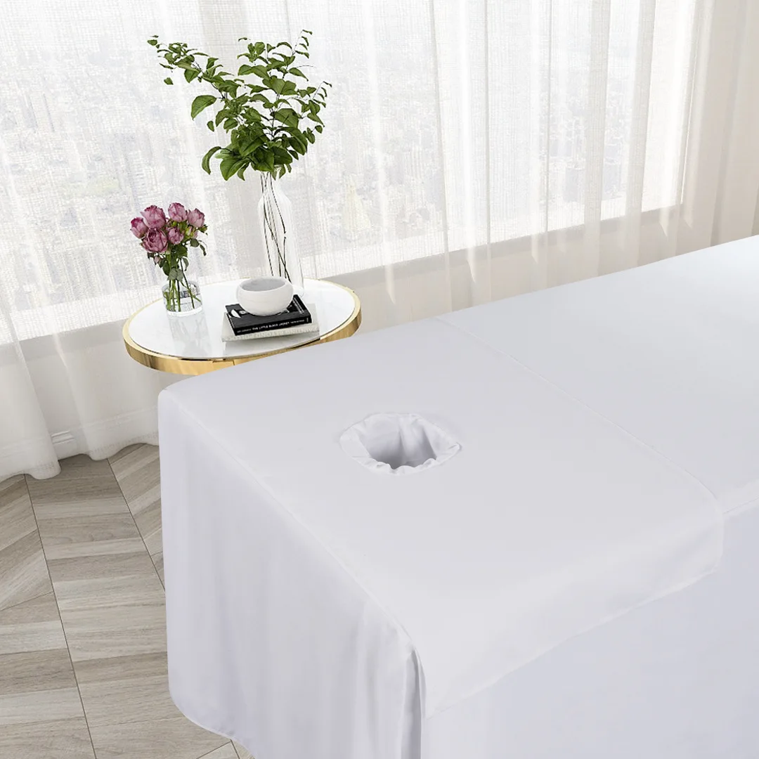 Wick Cotton Salon Head Sheets, Massage Treatment, Beauty Salon Bed Table, Cover Bed Towel, No Hole, 50*90cm, 1Pc 3