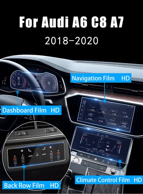 Für Audi A6 C8 A7 2018 2019 2020 Glas Auto Navigation Display