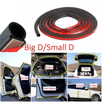 

Waterproof Seal Strip Weatherstrip Sound Insulation Edge Car Door Trim Rubber D-shape Adhesive
