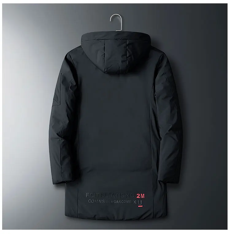 4XL 5XL 6XL 7XL 8XL большой размер зимняя брендовая одежда Высокое качество Толстая Теплая мужская деловая Повседневная Длинная парка с капюшоном куртка