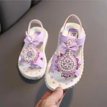 

Fashion Baby Toddler Girls Summer Beach Sandals Children Sandals Open Toe Sandals Pearl Princess Shoes Kids Girls Sandals