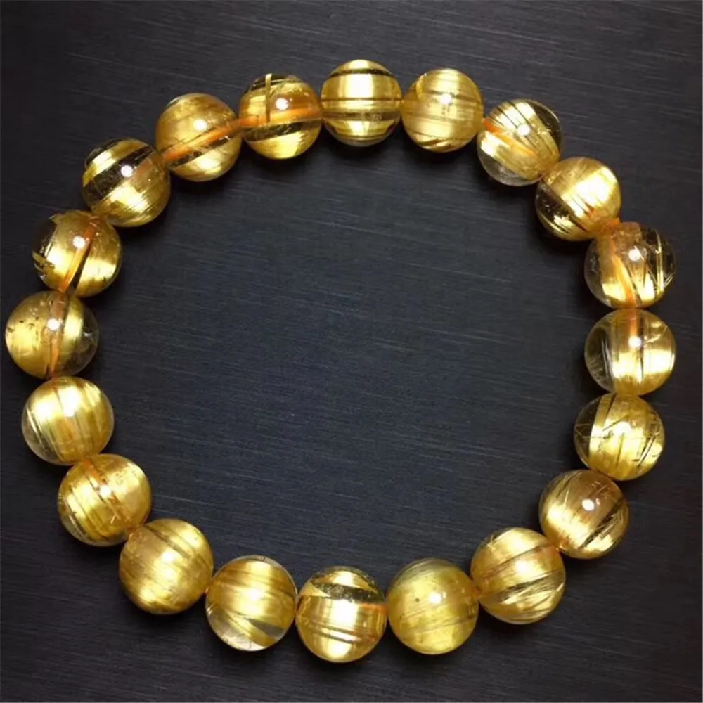 Gold Rutilated Titanium Quartz Bracelet (1)