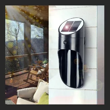 

Evilto Led Home Solar Light Microwave Sensor Control Wall Lamp Outdoor Waterproof IP65 for Courtyard Garden Porch Wall Light