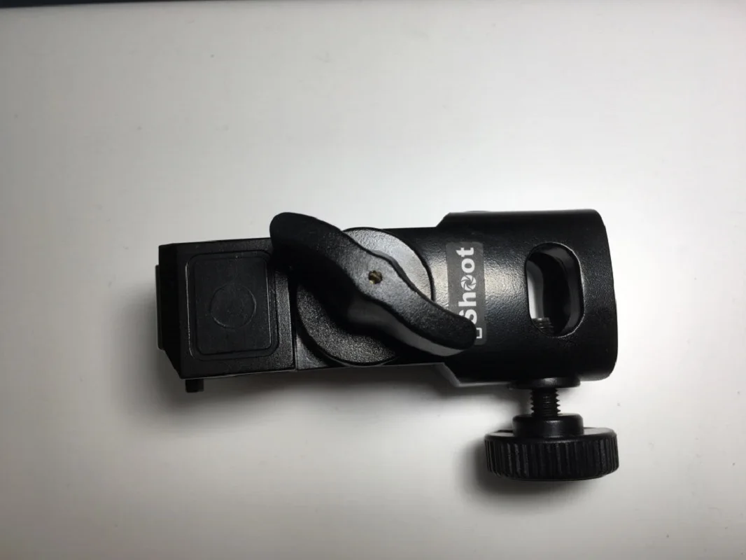 iShoot Mini Flash Bracket/Umbrella Holder Universal Metal Hot Shoe Mount for Canon Nikon Pentax Olympus Sony HVL-F60M Speedlite camera umbrella