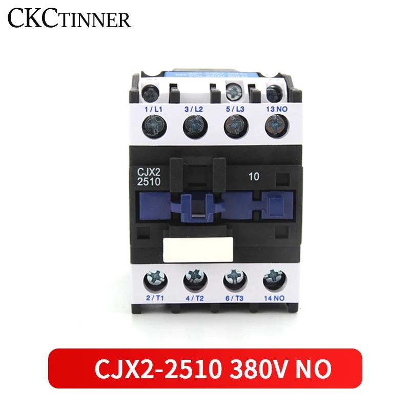 CJX2-0610E 660V 6A 3 極 3P 1NO DIN レール AC コンタクタ 24V コイル