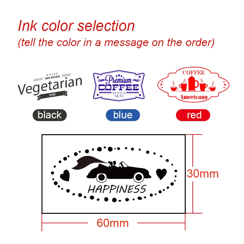 Rectangular Stamp Photosensitive Seal Stamp Personalized Self Inking Custom Self Ink Stamps