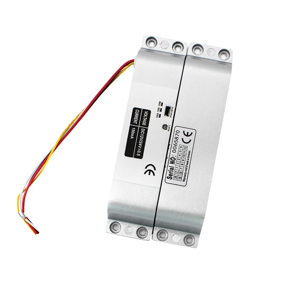 

1 Pair Access Control Modern Door Lock Home School Aluminum Alloy Accessories Security Electric Cylinder Time Delay DC12V Bolt