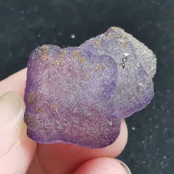 

20.7gRare natural purple fluorite cluster mineral samples