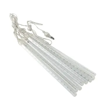 

Romantic Meteor Rain White 30CM 8Tubes 144LED Xmas Tree Light Party Decoration