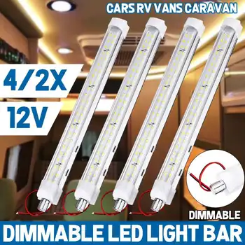 

2/4pcs Dimmable Led Light Strips for Car Interior led light Bar Lamp 12V Interior Lamp for Van Bus Caravan Motorhome Truck