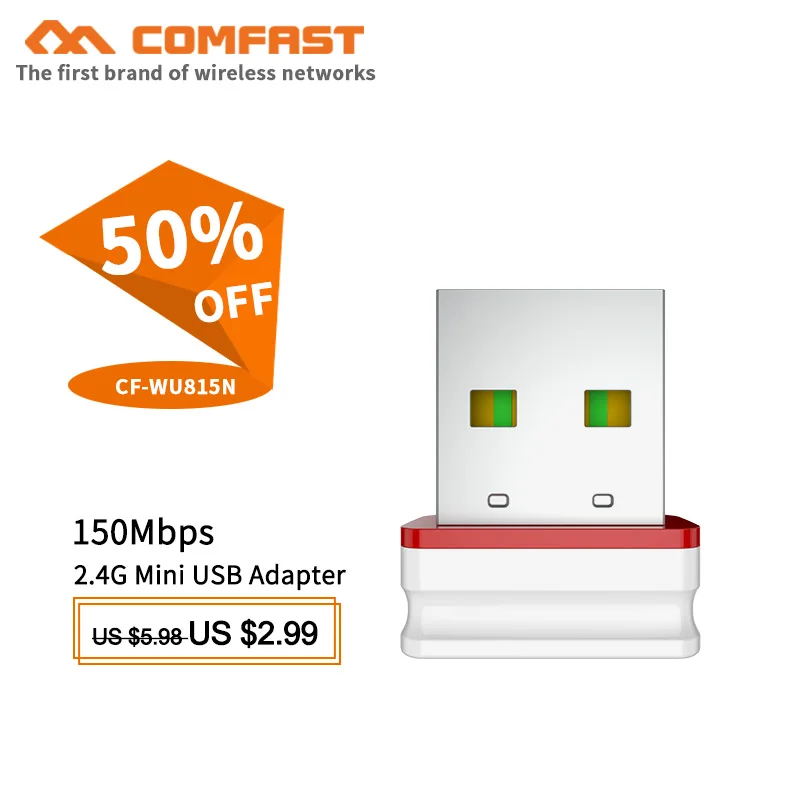 USB Wi Fi адаптер с бесплатным драйвером 150 Мбит/с 2 4 ГГц|Сетевые карты| |