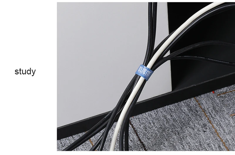 BUBM захватывающий перфорированный крюк и петля крепежная лента для управления кабелем, кабельный органайзер проволочный зажим для намотки наушников Держатель