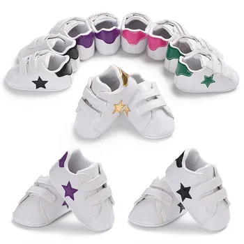 

0-1 years old boy and girl baby stars casual sports soft shoes non-slip baby toddler shoes for Spring and Autumn