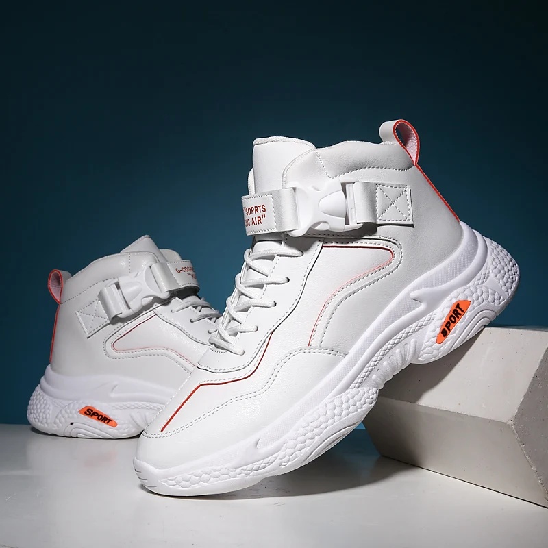 Лидер продаж, уличная спортивная обувь с высоким берцем и толстой подошвой, мужские спортивные кроссовки, мужские кроссовки для бега, кроссовки с дышащей сеткой, прогулочная обувь