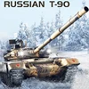 Remote Control T90 Tank Chariot Metal Tracked Main Battle Electric Launchable Military Model High-tech Off-road Chariot Toy 2