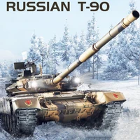 Remote Control T90 Tank Chariot Metal Tracked Main Battle Electric Launchable Military Model High-tech Off-road Chariot Toy 2