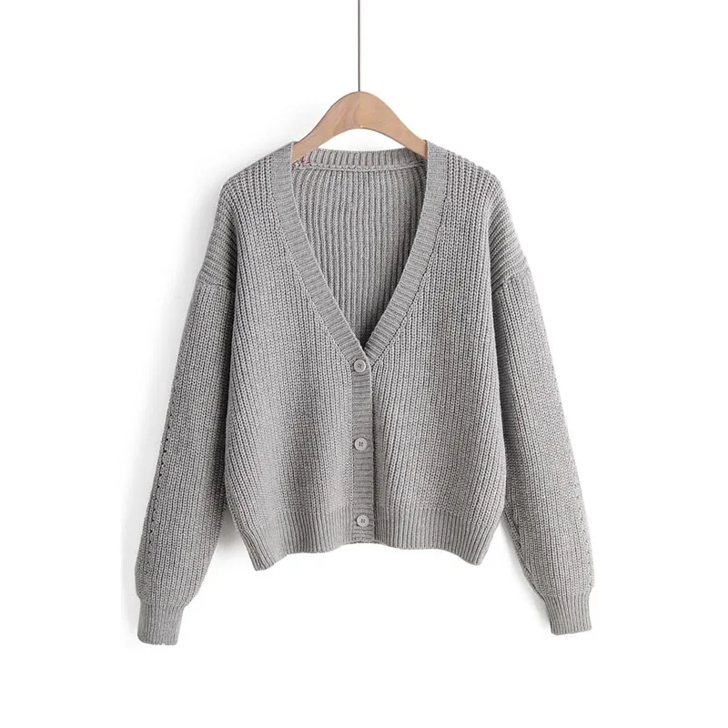 

MY04 New Arrival Deep V Neck Solid Color Long Sleeve Classic Sweater Long Sleeve Sweaters