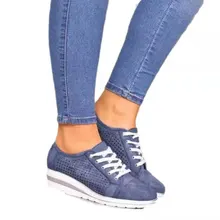 Женская обувь; Спортивная повседневная прогулочная обувь; кроссовки на платформе; спортивная обувь на шнуровке; B2Cshop