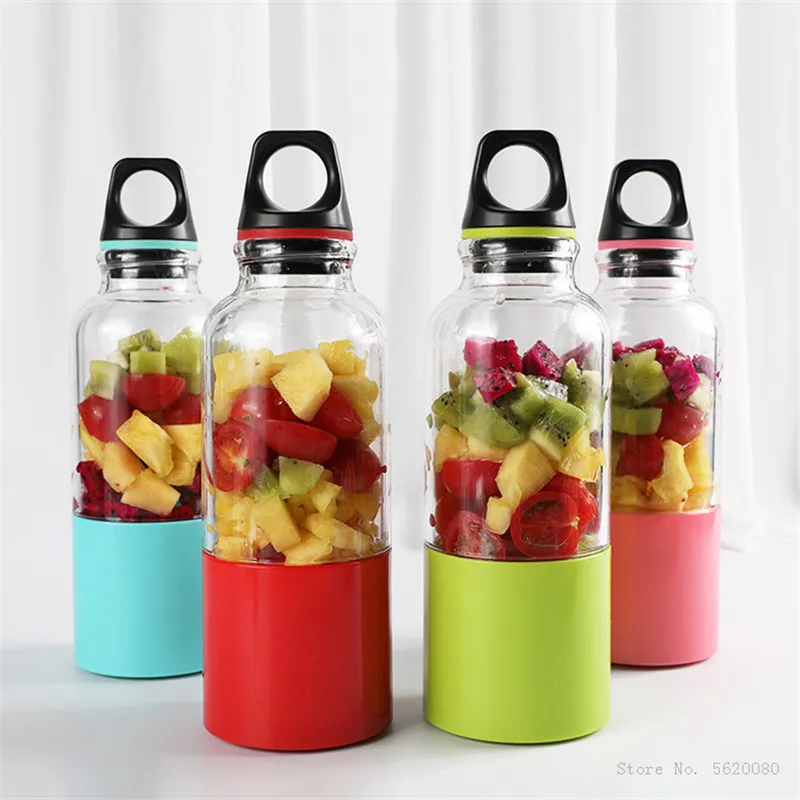 

Mini Blender Smoothies 500ML Portable Electric Juicer Fruit Blender Mixer with 6 Blades Strong Power Lomon Vegetable Juicing