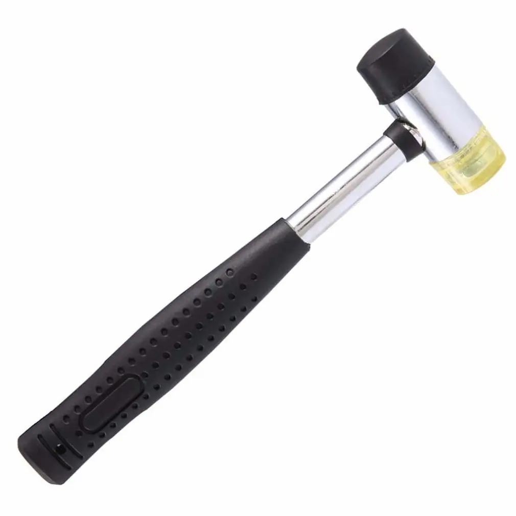 

25/30/35/40mm Rubber Mounting Hammer Fitting Tool Wear-resistant Slip-proof Installation Tools Steel Handle Double Head Dropship