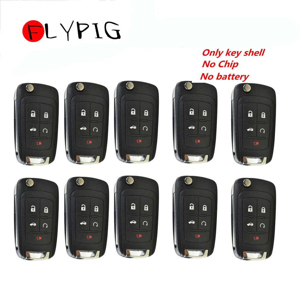 LY267-10pcs 10 шт. для Шевроле БЕСКЛЮЧЕВОЙ Вход дистанционного fob корпус передатчика 13500221+ нерезанный ключ лезвие - Количество кнопок: LY267-10pcs