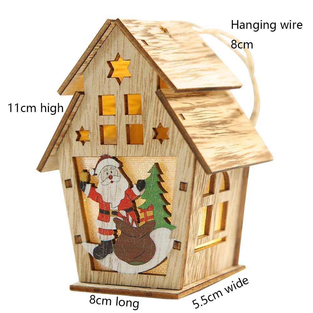 Рождественская подвеска деревянный дом Рождественская елка украшения для дома висячие украшения праздник хороший рождественский подарок свадьба Navidad