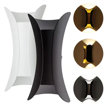 

Modern luxurious LED IP65 waterproof wall lamp 12W/24W indoor and outdoor courtyard porch corridor wall sconce wall light