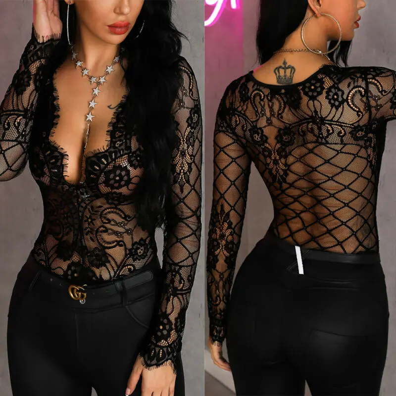 lace bodycon jumpsuit