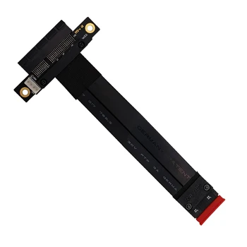 

M.2 NGFF NVMe Key M to PCI-E 3.0 4X Extender Cable Flexible PCI Express Riser Card Extension Adapter Ribbon Connector Cord