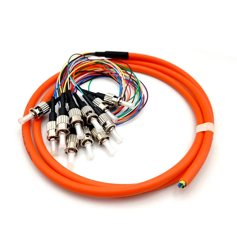 5 шт./лот ST pigtails 1 м ММ 62 5/125um волоконно оптический кабель ftth 12core UPC пачка
