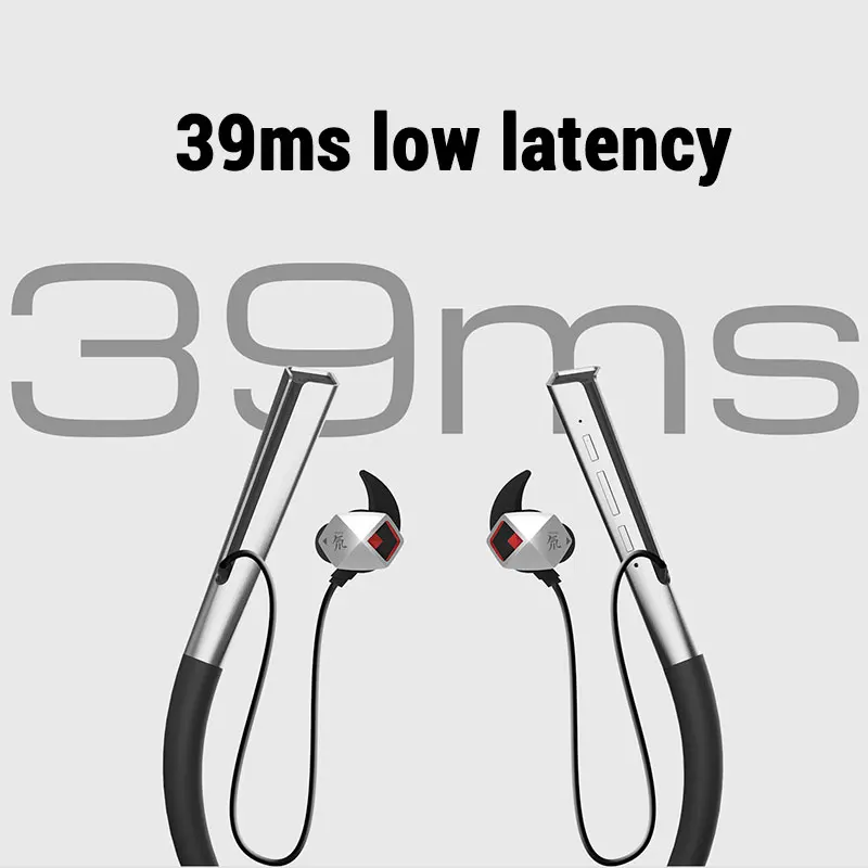 Original ZTE Nubia Earphone RedMagic 5G Bluetooth Earphones 39ms Low Latency Red Magic 5S Dao Feng Wireless Gaming Headset