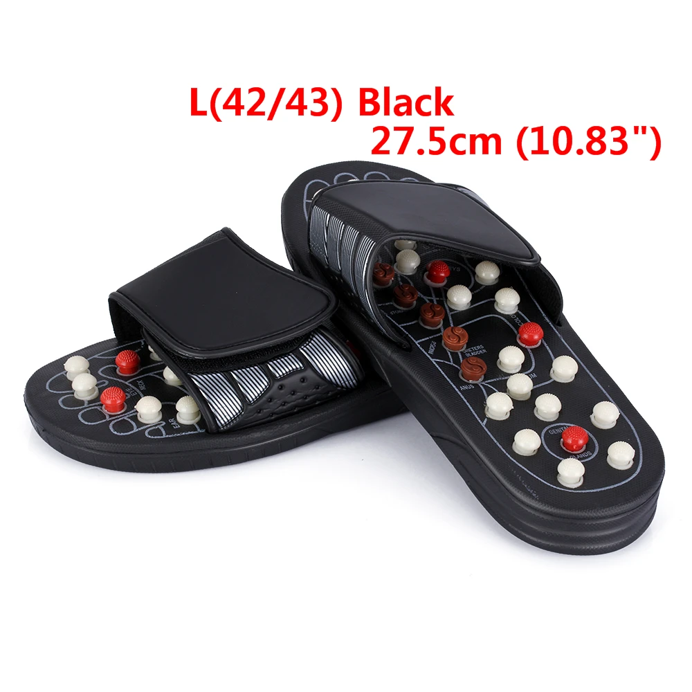 L(42 43) Black OLIECO тапочки для массажа ног; Акупунктура; акупунктурная точка; активирующая рефлексотерапия; Массажная обувь для ухода за ногами; Массажер; сандалии унисекс - Цвет: L(42 43) Black
