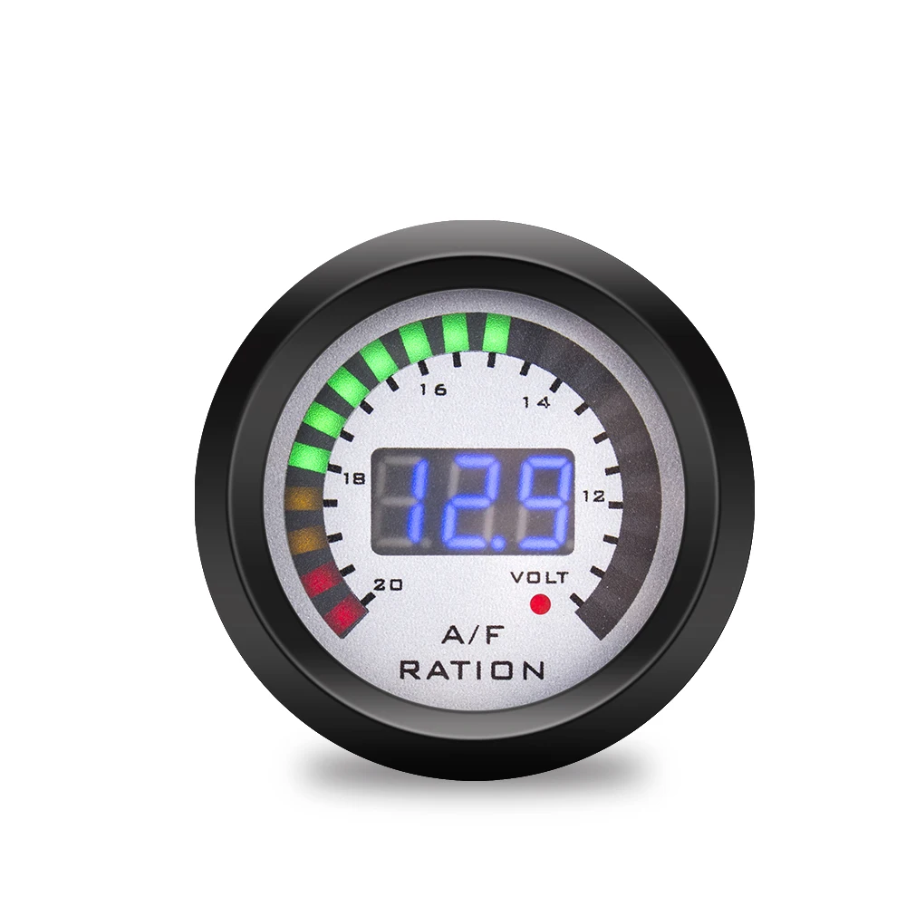 52 мм 2 в 1 Автомобильный цифровой тахометр+ Вольтметр tach Turbo Boost Gauge PSI BAR температура воды Температура масла Датчик давления масла измеритель оборотов - Цвет: air fuel ratio