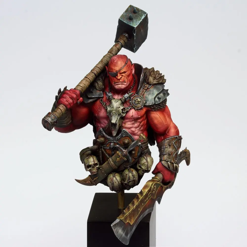 1/12 Смола Бюст модели наборы GK Razgor the Warbringer разобранный Неокрашенный S174 | Игрушки и