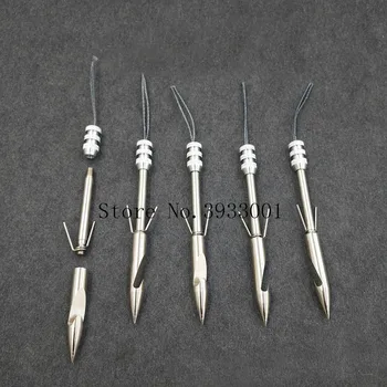 

Hot 6/12/20pcs Stainless Steel Broadheads Slingshot Arrowhead Bow Fish Slingshot Arrow Head Shooting Catapult Dart Hunting Tips