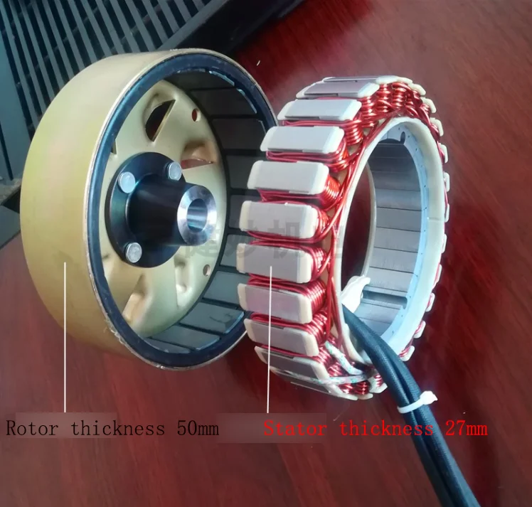 Range extender generator rotor, stator, 4KW5KW6KW, 60V72V, modified generator