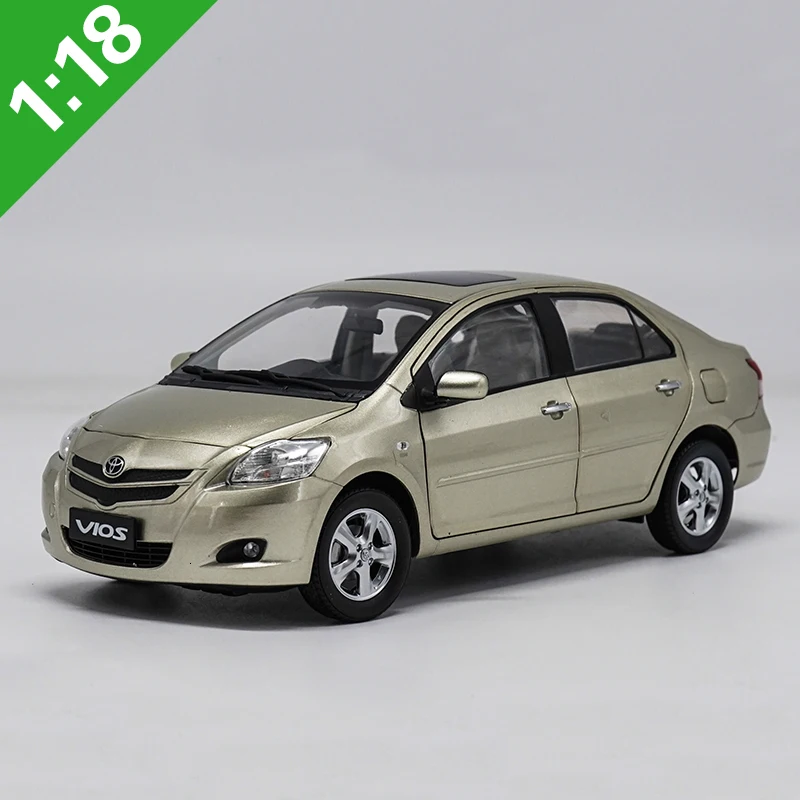 

1:18 Toyota Vios 2008 Diecast Car Model Toy Door Can Be Opened For Kids Birthday Gifts Toy Collection Free Shipping