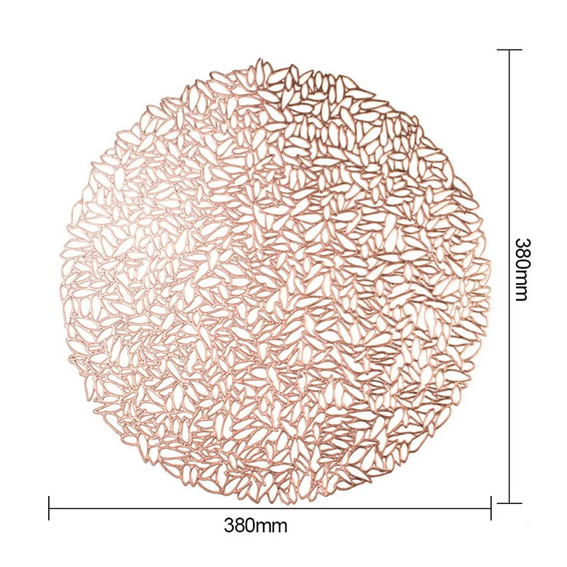 Столовые приборы для обеденного стола подставки в виде листьев лотоса имитация растений ПВХ чашки кофе настольные коврики для кухни рождество дом Decora - Цвет: R