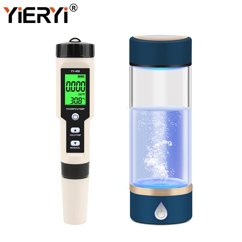Измеритель Качества Воды 4 в 1 PH/ORP/H2/TEMP цифровой тестер ионизатор с обогащением