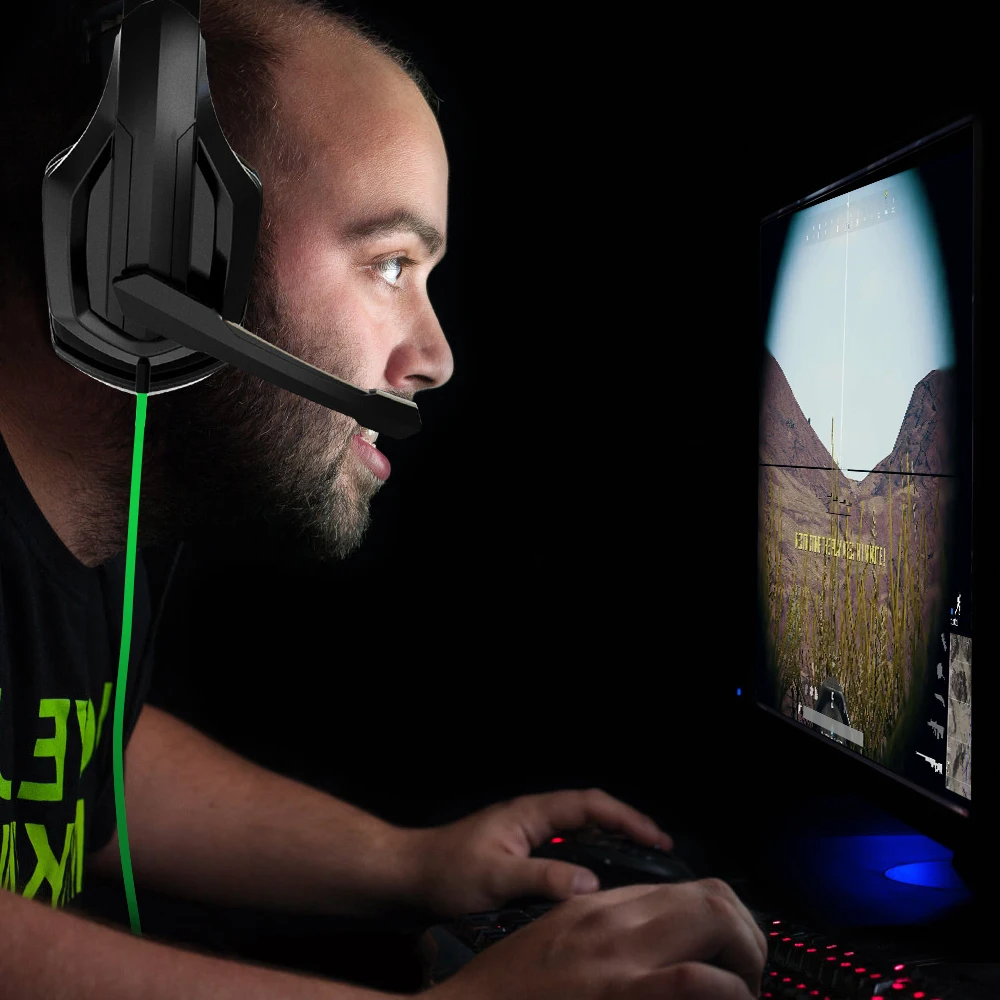 Gaming Headset For PS4 Gamer Headphone PC Earphone 3 5mm Stereo Sound With Microphone 3 5mm Gaming Foldable Headphone Wired