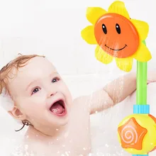 Детская игрушка для ванны, электрическая ванна для купания, душ с подсолнухом, спрей для воды, забавная игрушка для купания, игрушки для ванной комнаты, летний купальный костюм
