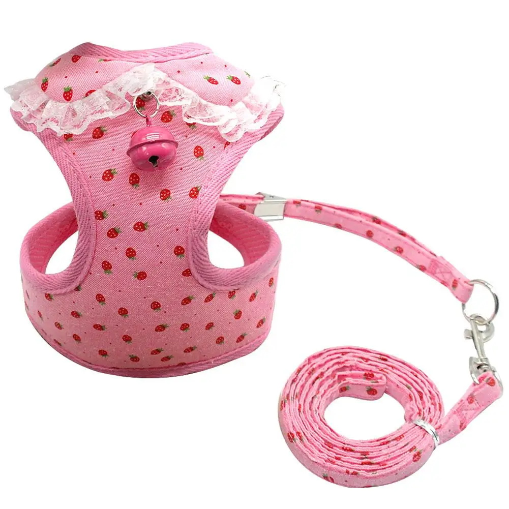 TPFOCUS Pet Harness Lesh Cute Lace Puppy Vest Traction Rope for Small Medium Dogs Cats Soft Breathable Mesh | Дом и сад