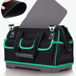 Bolsa de herramientas multifuncional de tela Oxford, Organizador Profesional de herramientas especiales de electricista, resistente al agua, portátil, color verde