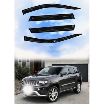 

For Jeep Grand Cherokee 2011- High quality Acrylic black Window Visor Vent Sun Shade Rain Guard Door Visor 4pcs