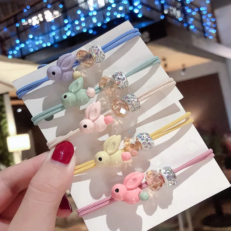 

1pcs Cute Girls Rabbit Elastic Hair Bands Ponytail Holder Gum For Women Hair Scrunchie Rubber Bands Headbands Hair Accessories