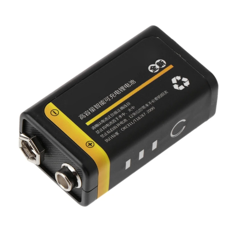 9V 800mAh микро USB аккумуляторная батарея Lipo для мультиметра микрофона дистанционного управления