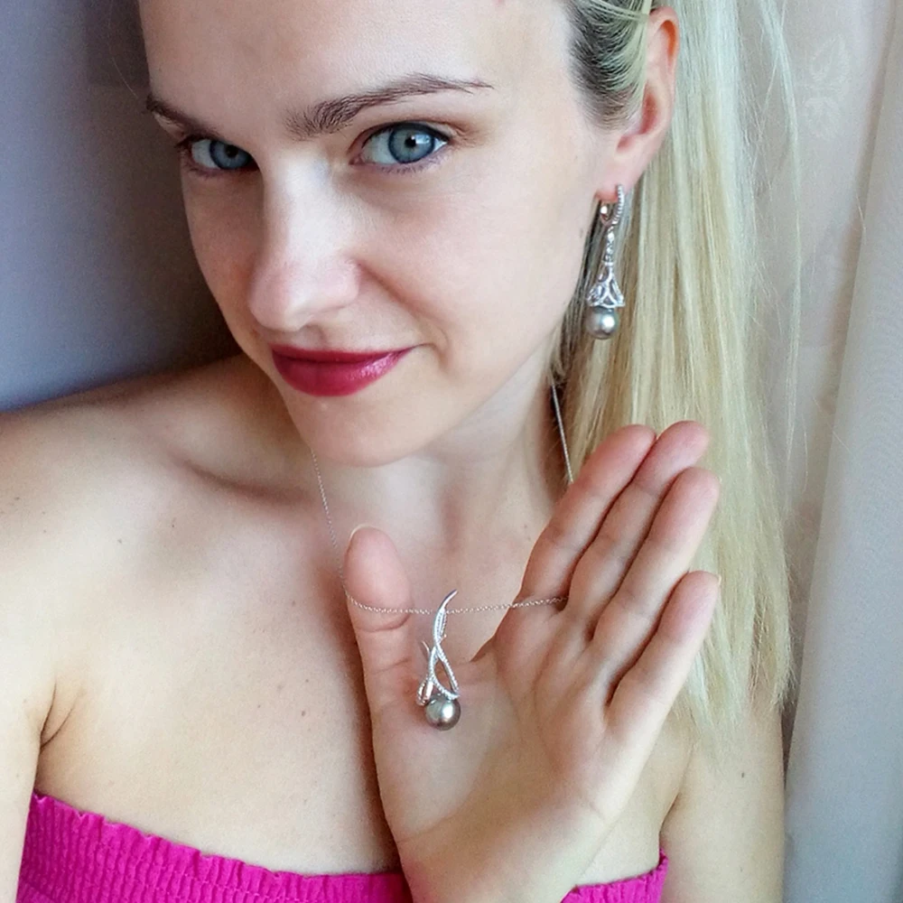 Long earrings pearl (2)