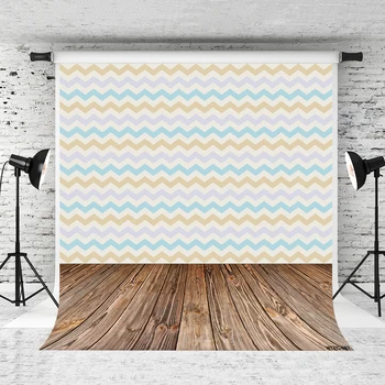 

VinylBDS Newborn Photography Backdrops Retro Wood Floor Cartoon Stripes Photography Kids Background